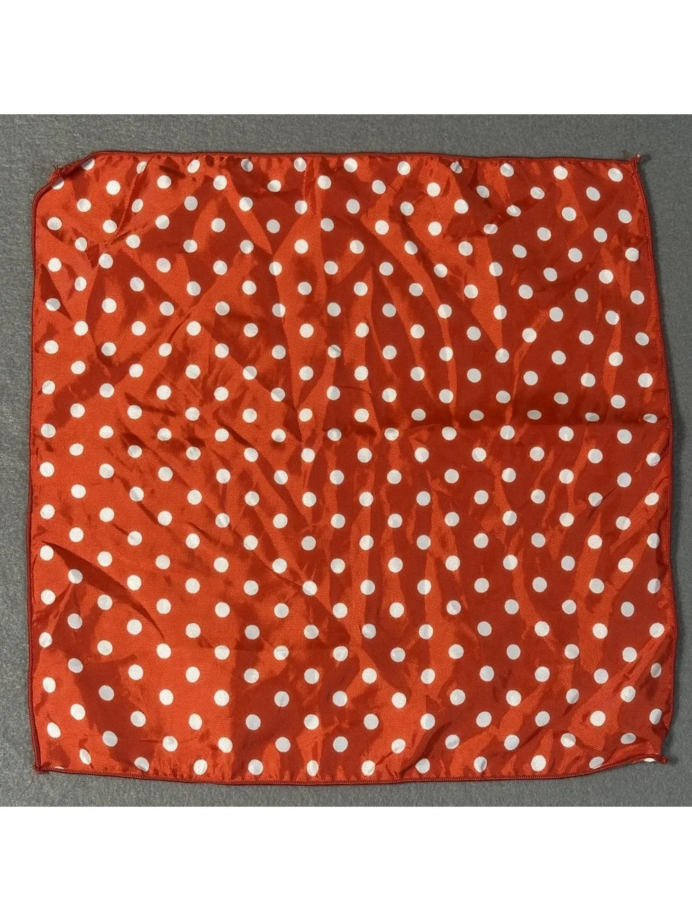 Polka Dot Red and White Square Scarf